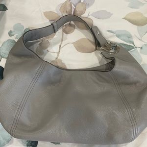 Gray Michael Kors Hobo Tote